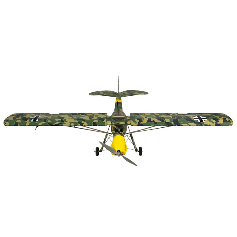 DW HOBBY Fi156 1/9 1600mm Wingspan Camouflage Remote Control ARF Airplane Balsa Wood Airplane - stirlingkit