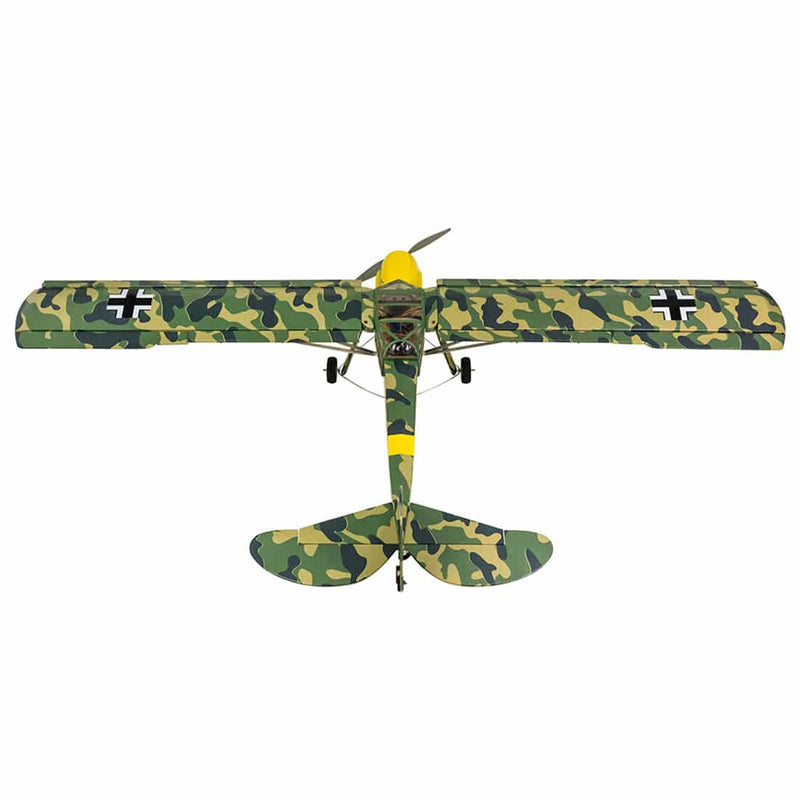 DW HOBBY Fi156 1/9 1600mm Wingspan Camouflage Remote Control ARF Airplane Balsa Wood Airplane - stirlingkit