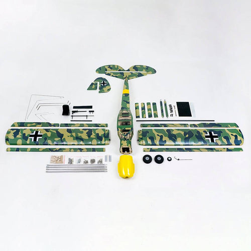 DW HOBBY Fi156 1/9 1600mm Wingspan Camouflage Remote Control ARF Airplane Balsa Wood Airplane - stirlingkit