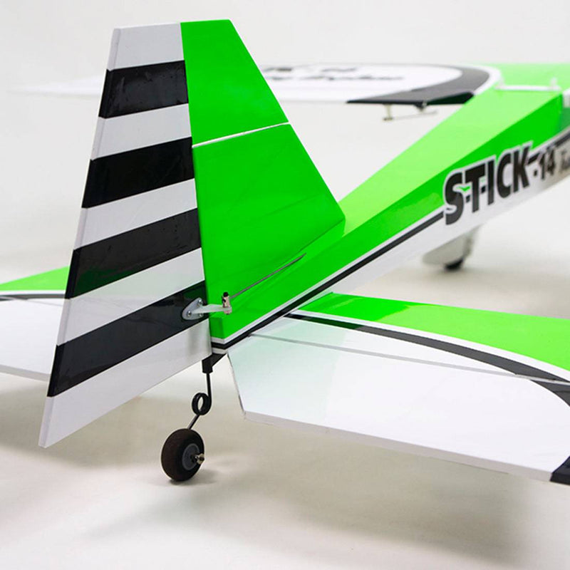 DWHOBBY STICK 14 1400mm Wingspan Electric Balsa Wood Airplane Trainer Plane ARF TCG1401 - Green - stirlingkit