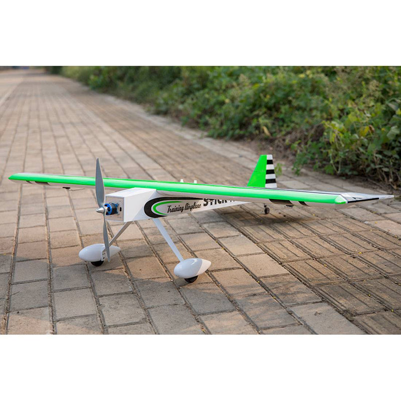 DWHOBBY STICK 14 1400mm Wingspan Electric Balsa Wood Airplane Trainer Plane ARF TCG1401 - Green - stirlingkit