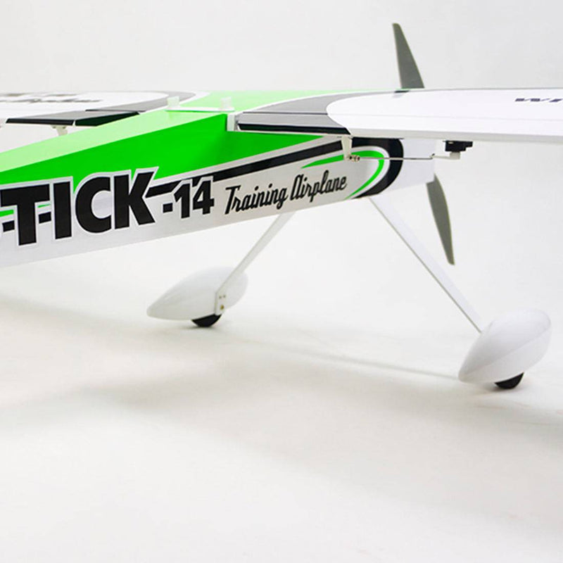 DWHOBBY STICK TCG1404 14 Electric 1400mm Wingspan Airplane Balsa Wood Aircraft with Electronic Equipments for Trainer ARF- Green - stirlingkit