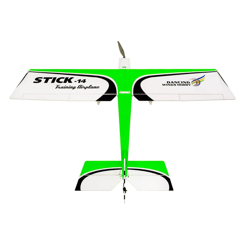 DWHOBBY STICK TCG1404 14 Electric 1400mm Wingspan Airplane Balsa Wood Aircraft with Electronic Equipments for Trainer ARF- Green - stirlingkit