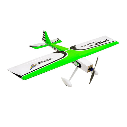 DWHOBBY STICK TCG1404 14 Electric 1400mm Wingspan Airplane Balsa Wood Aircraft with Electronic Equipments for Trainer ARF- Green - stirlingkit