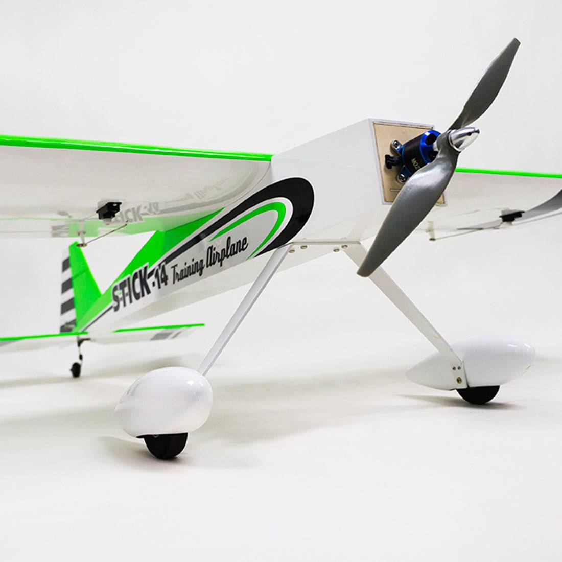 DWHOBBY STICK TCG1404 14 Electric 1400mm Wingspan Airplane Balsa Wood Aircraft with Electronic Equipments for Trainer ARF- Green - stirlingkit