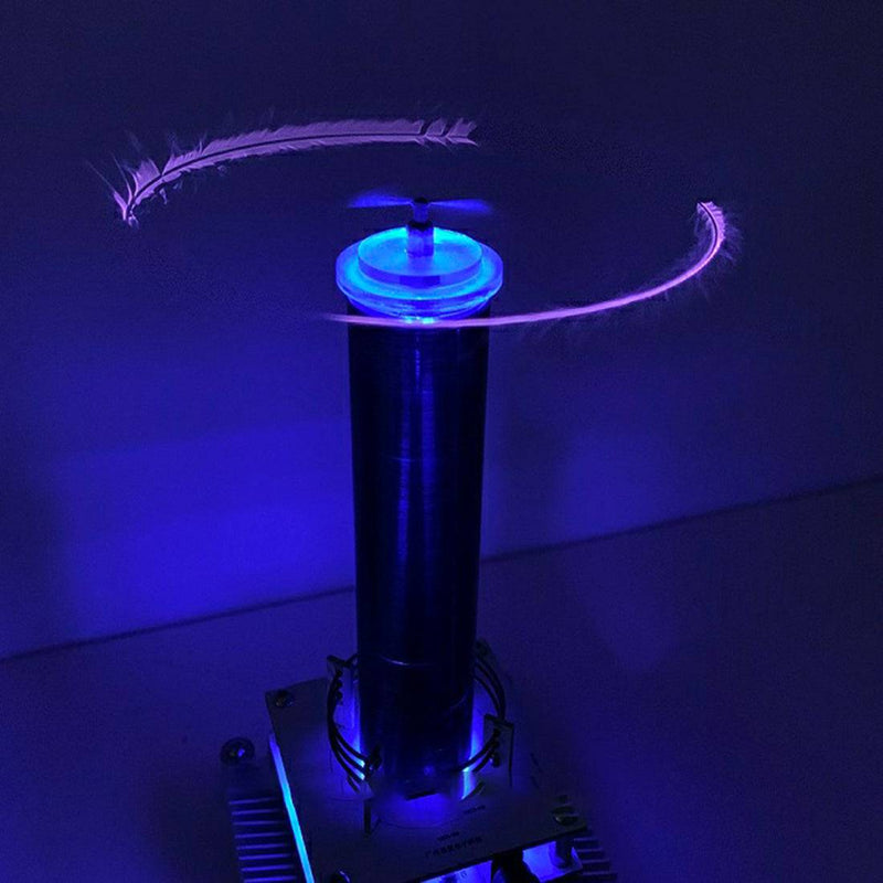 Electronic Plasma Speaker Musical Tesla Coil Kit with Receiver &Transmitter Wireless Transmission Experiments- US Plug - stirlingkit