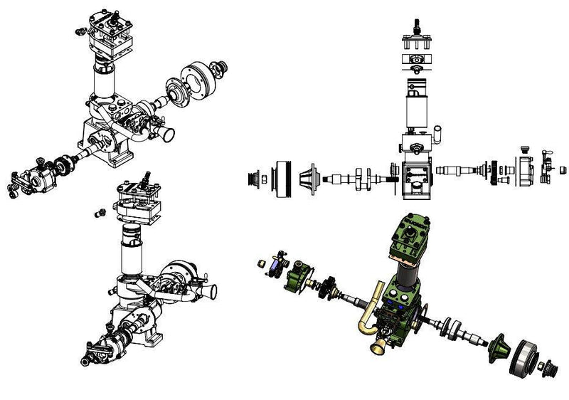 ENJOMOR 10cc Whippet Flathead Water-cooled Gasoline Engine - stirlingkit