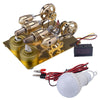ENJOMOR 4 Cylinder Hot Air Stirling Engine Generator with Bulb & Voltmeter - stirlingkit