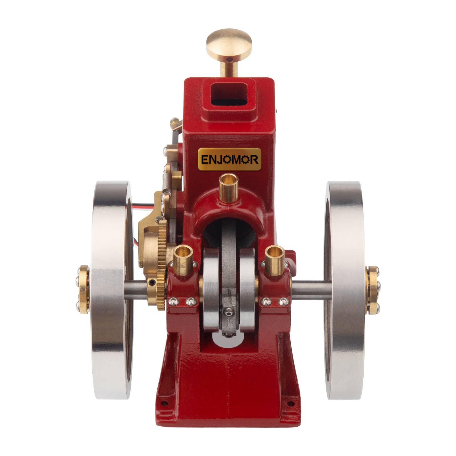 ENJOMOR 6cc Antique Red Hit and Miss Gas Engine Working Model - stirlingkit