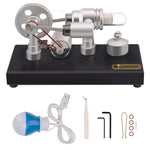 ENJOMOR γ-Type Hot-air Single Cylinder Stirling Engine Generator Model Toy - stirlingkit