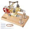 ENJOMOR Balance Two Cylinder Stirling Engine with LED Light Bulb - stirlingkit