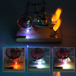 ENJOMOR Balance Two Cylinder Stirling Engine with LED Light Bulb - stirlingkit