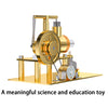 ENJOMOR DIY Hot Air Stirling Engine Model Building Kits Golden - stirlingkit