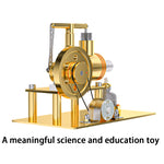 ENJOMOR DIY Hot Air Stirling Engine Model Building Kits Golden - stirlingkit