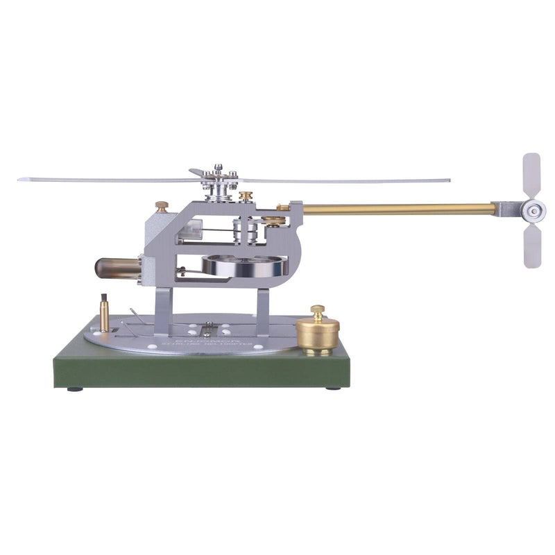 ENJOMOR Gamma Hot Air Stirling Engine Helicopter with Base DIY Model Kit Stem - stirlingkit