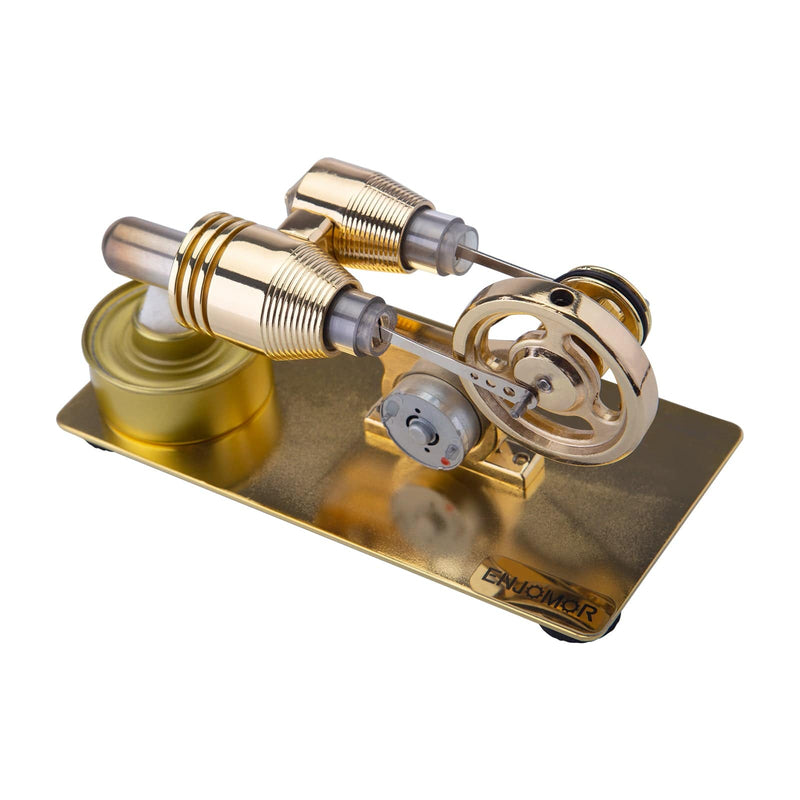 ENJOMOR Gamma Hot Air Stirling Engine Movement is Everything - stirlingkit