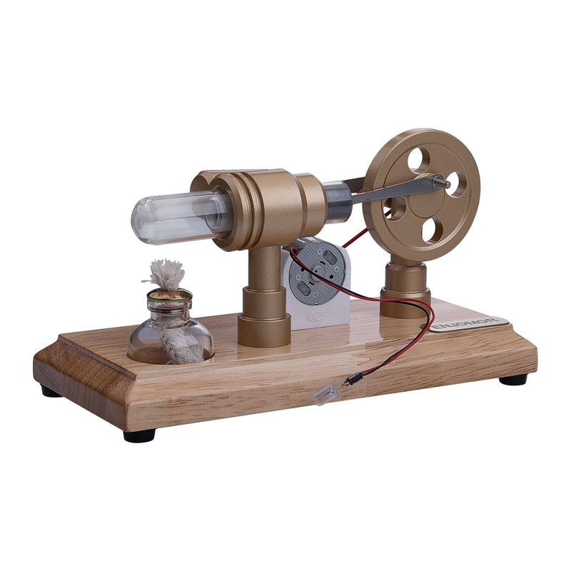 ENJOMOR Gamma LED Hot Air Stirling Engine Model - stirlingkit