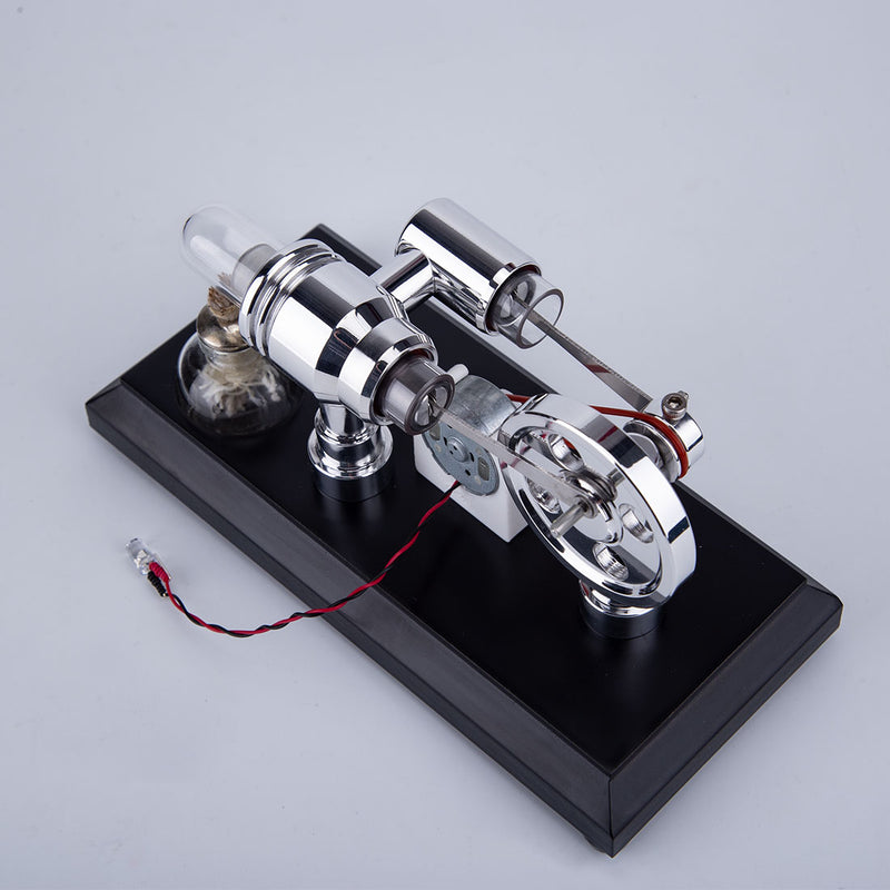 ENJOMOR Gamma Stirling Engine Single Cylinder Sterling Engine Generator - stirlingkit
