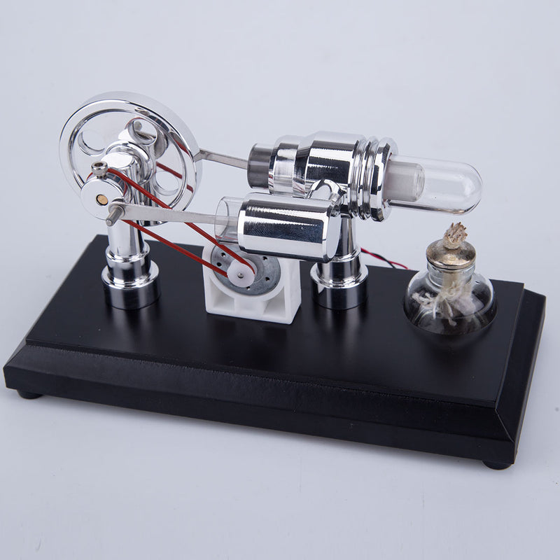 ENJOMOR Gamma Stirling Engine Single Cylinder Sterling Engine Generator - stirlingkit