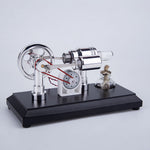 ENJOMOR Gamma Stirling Engine Single Cylinder Sterling Engine Generator - stirlingkit