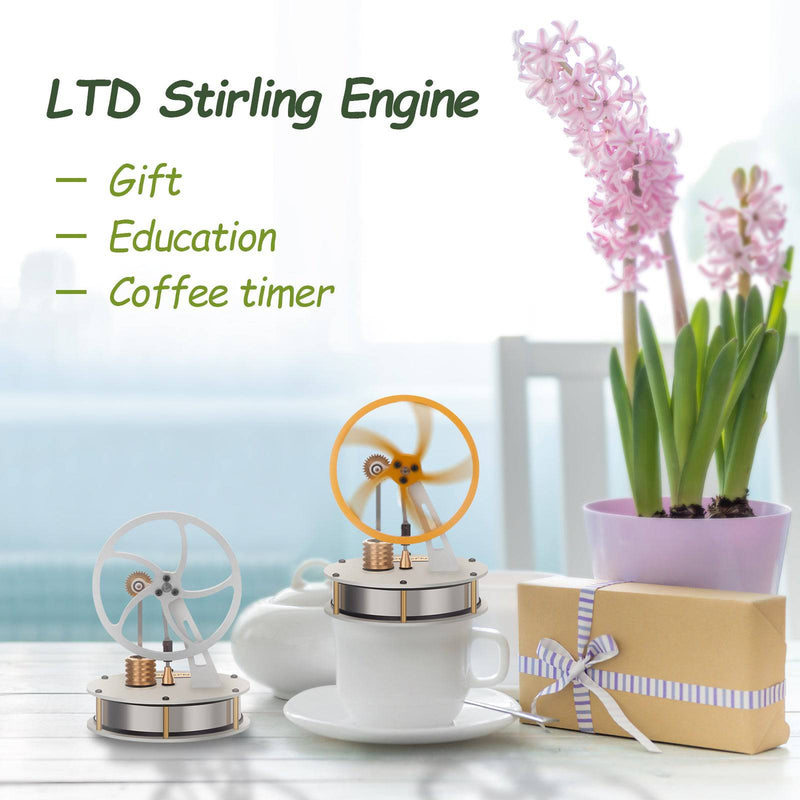 ENJOMOR Gamma Type Low Temperature Stirling Engine Coffee Engine - stirlingkit