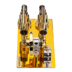ENJOMOR Golden Balance Stirling Engine Generator with LED Bulb Non-Stop Run - stirlingkit