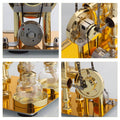 ENJOMOR Golden Balance Stirling Engine Generator with LED Bulb Non-Stop Run - stirlingkit