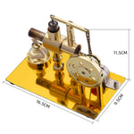 ENJOMOR Golden Balance Stirling Engine Generator with LED Bulb Non-Stop Run - stirlingkit