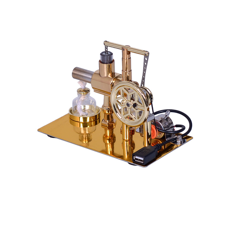 ENJOMOR Hot Air Balance Single-cylinder Stirling Engine Generator Model - stirlingkit