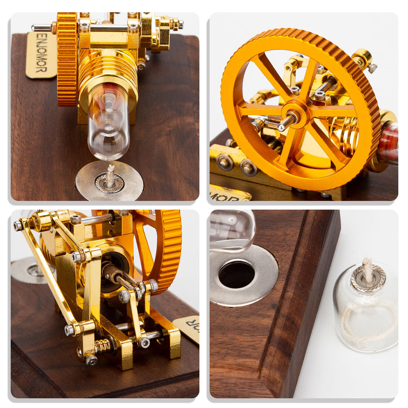 ENJOMOR Hot-air Gamma Type Stirling Engines - stirlingkit