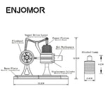 ENJOMOR Metal Balance Hot Air Stirling Engine STEAM Free Energy - stirlingkit