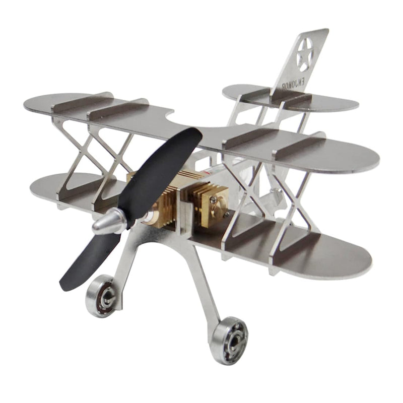 ENJOMOR Metal Stirling Engine Biplane Model Building Set - stirlingkit