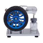 ENJOMOR Mini Rocker Arm Stirling engine Alpha Version with Tire - stirlingkit