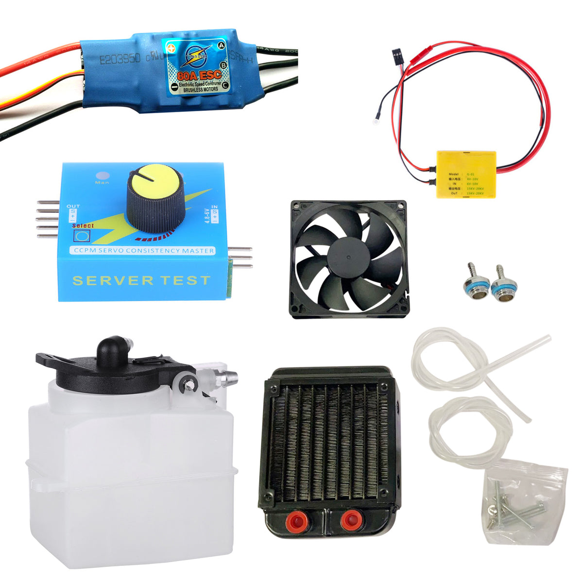 ENJOMOR V8 GS-V8 78CC DOHC Gasoline Water-cooled V8 Engine That Works with Starter Kit Full Set Pre-order - stirlingkit