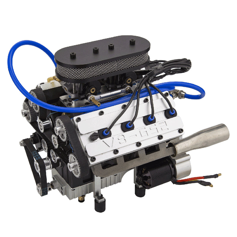 ENJOMOR V8 78CC GS-V8 Working Scale Model Engine Gas DOHC 4 Stroke ...