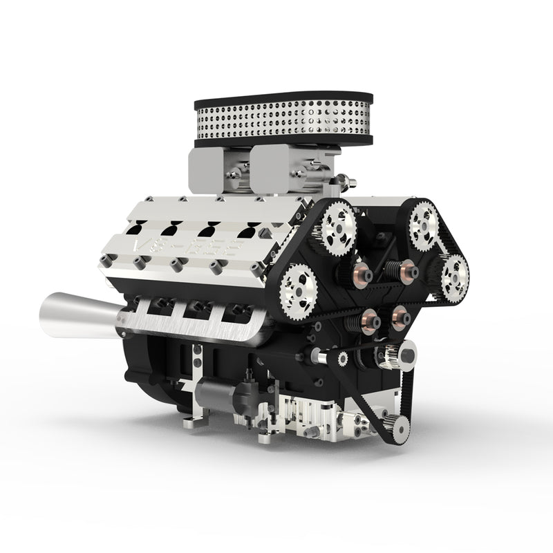 V8 Engine Note Scale ENJOMOR V8 78CC GS-V8 Working Scale Model Engine Gas DOHC 4 Stroke ...