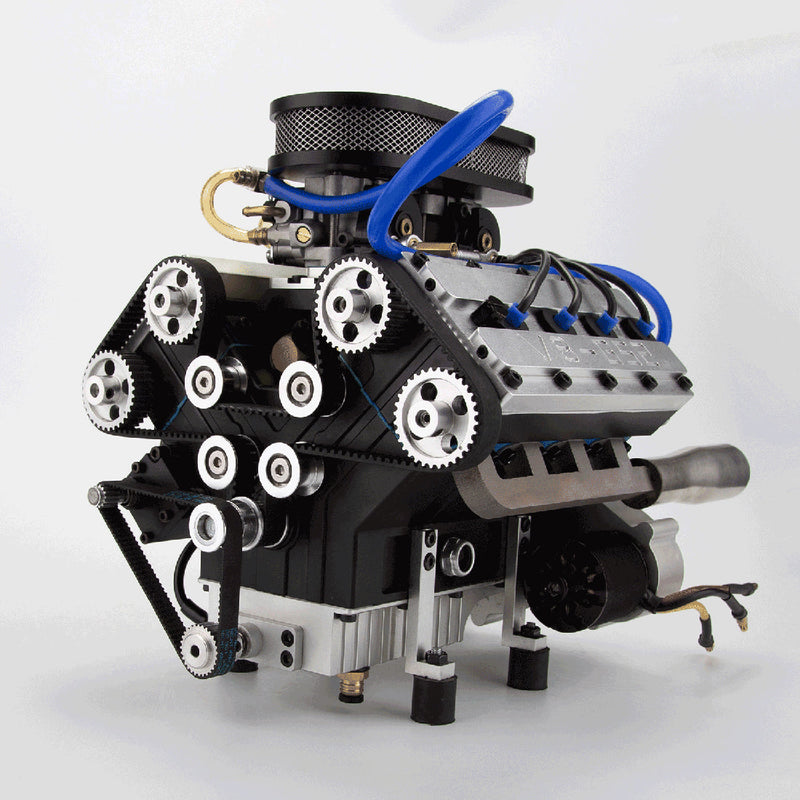 ENJOMOR V8 GS-V8 78CC DOHC Gasoline Water-cooled V8 Engine That Works ...