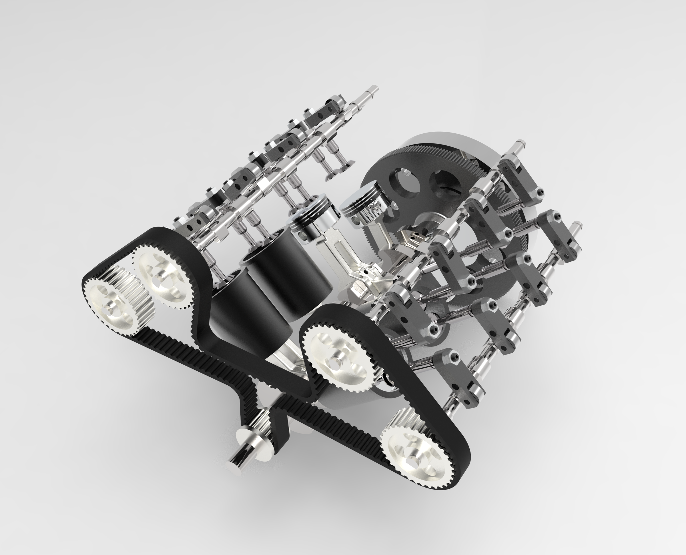 ENJOMOR V8 GS-V8 78CC DOHC Gasoline Water-cooled V8 Engine