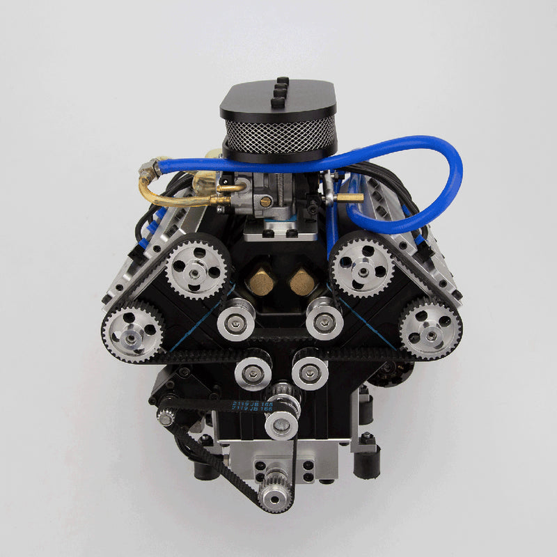 ENJOMOR V8 78CC GS-V8 Working Scale Model Engine Gas DOHC 4 Stroke ...