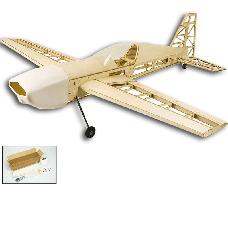 F3A EX330 Electric Balsa Wood Airplane RC Plane Assembly KIT 1000mm Wingspan - stirlingkit