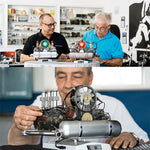 Flat-Six Boxer Car Engine Model Kit That Runs Plastic 1/4 - stirlingkit