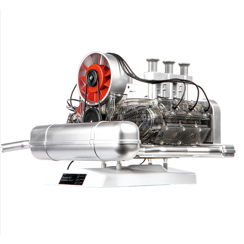 Flat-Six Boxer Car Engine Model Kit That Runs Plastic 1/4 - stirlingkit