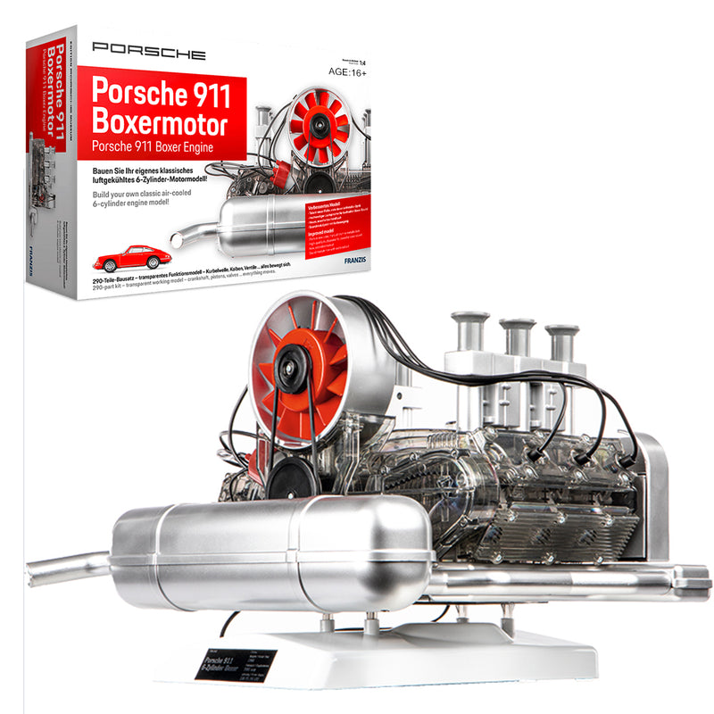 Flat-Six Boxer Car Engine Model Kit That Runs Plastic 1/4 - stirlingkit