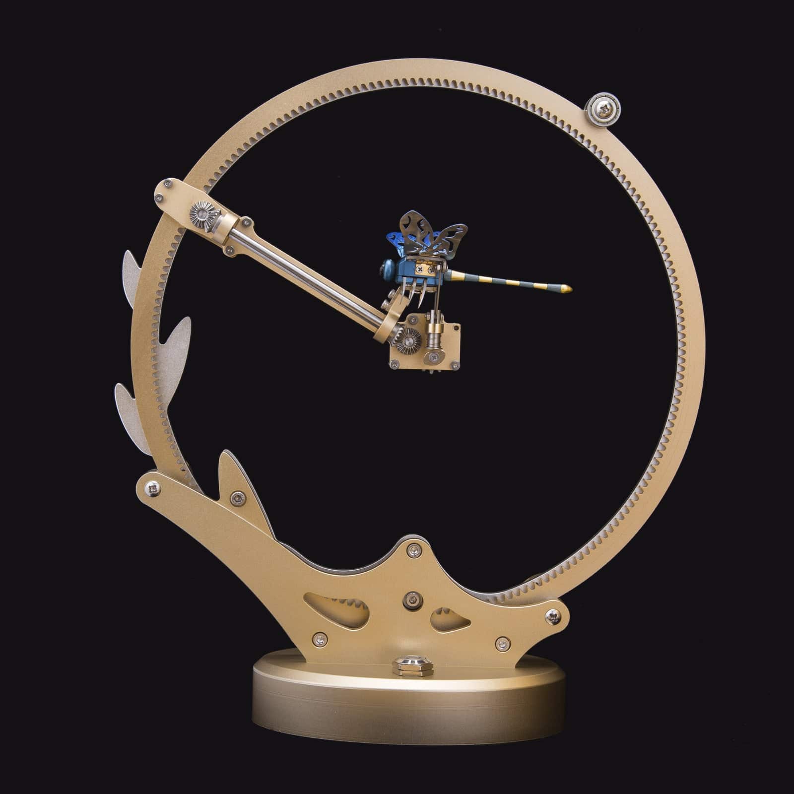Teching Flying Dragonfly Kinetic Sculpture 3D Metal Model DIY Kits - stirlingkit