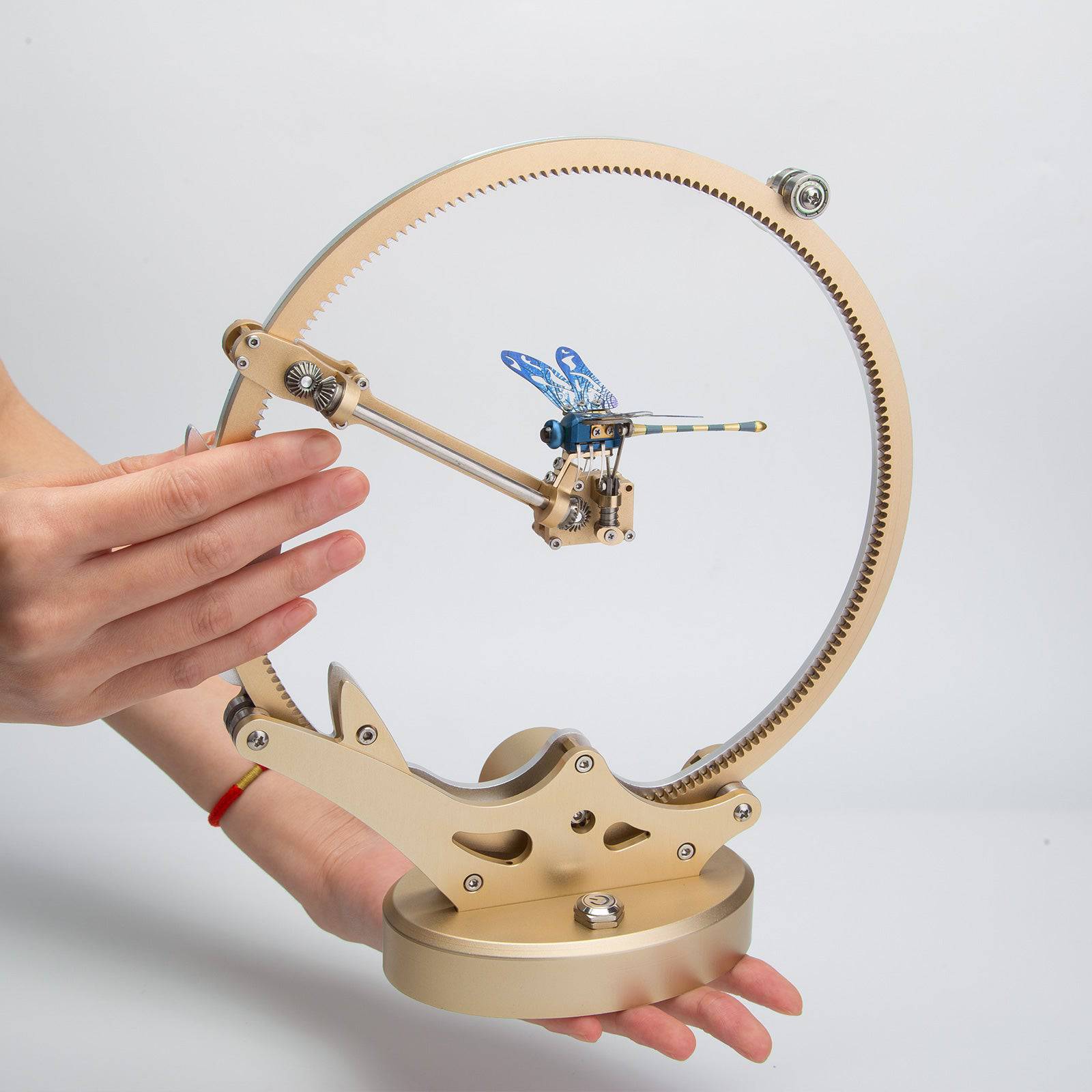Teching Flying Dragonfly Kinetic Sculpture 3D Metal Model DIY Kits - stirlingkit