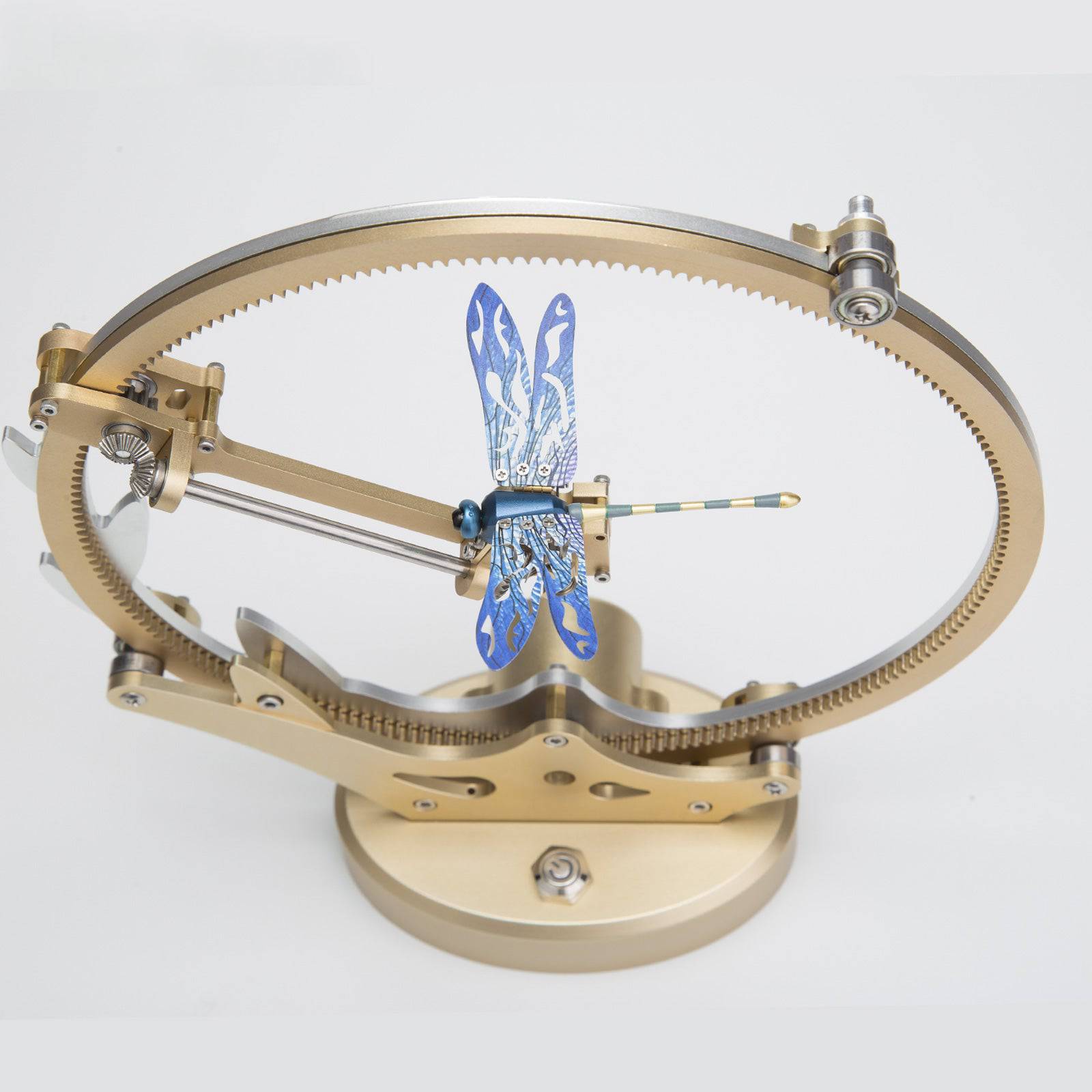 Teching Flying Dragonfly Kinetic Sculpture 3D Metal Model DIY Kits - stirlingkit