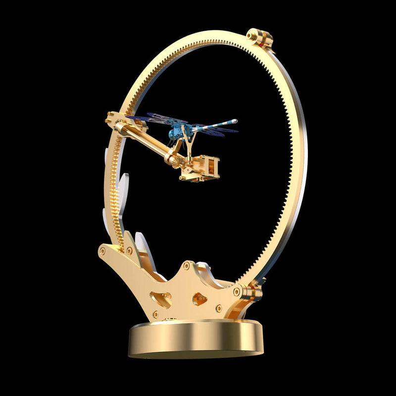 Teching Flying Dragonfly Kinetic Sculpture 3D Metal Model DIY Kits - stirlingkit