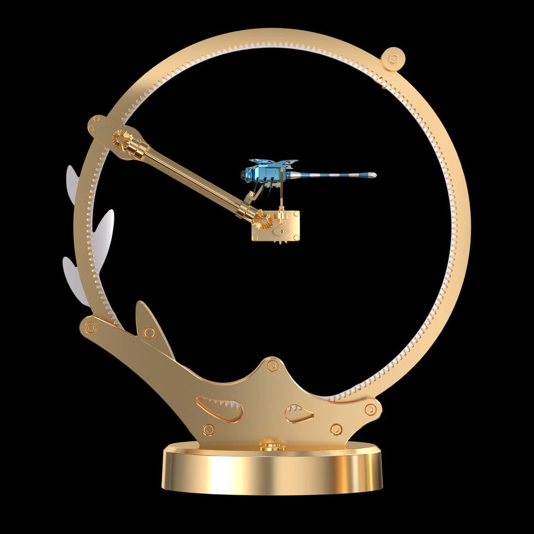Teching Flying Dragonfly Kinetic Sculpture 3D Metal Model DIY Kits - stirlingkit