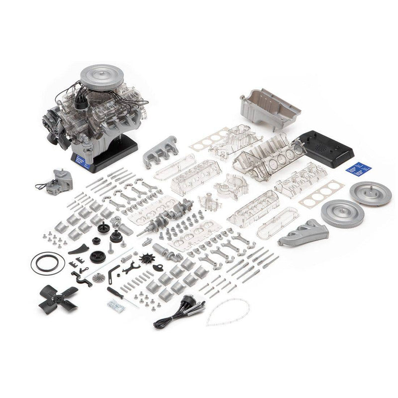 DIY V8 Engine Model Assembly Visual Motor Model Ford Mustang Mini Simulation Transparent - stirlingkit