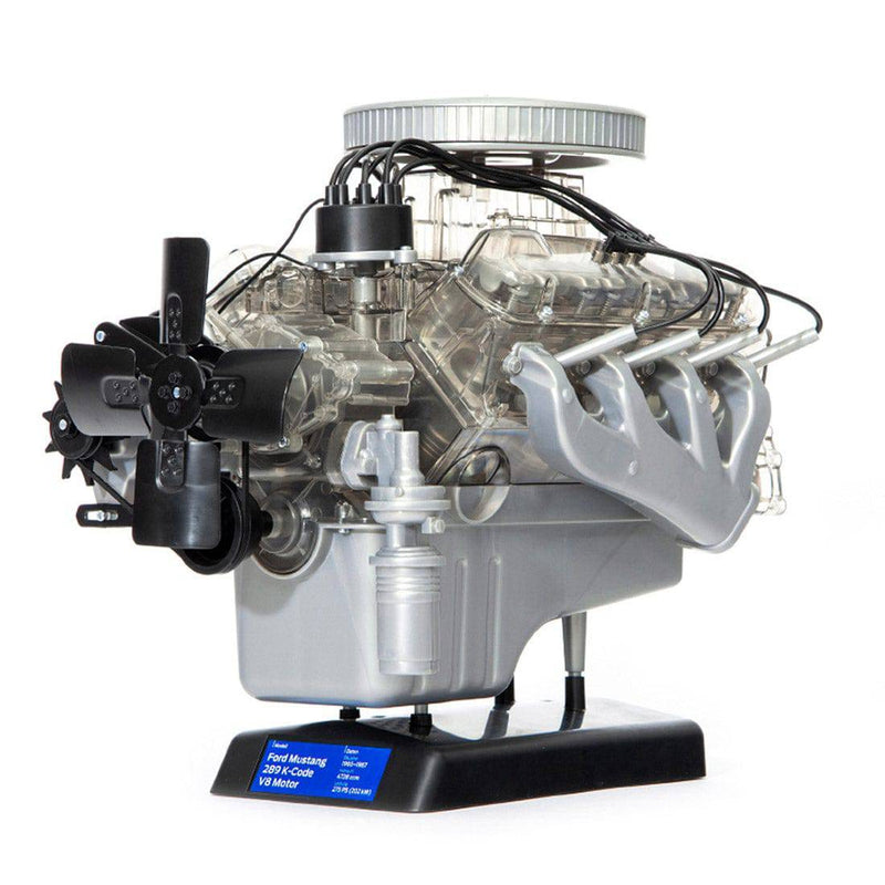 DIY V8 Engine Model Assembly Visual Motor Model Ford Mustang Mini Simulation Transparent - stirlingkit